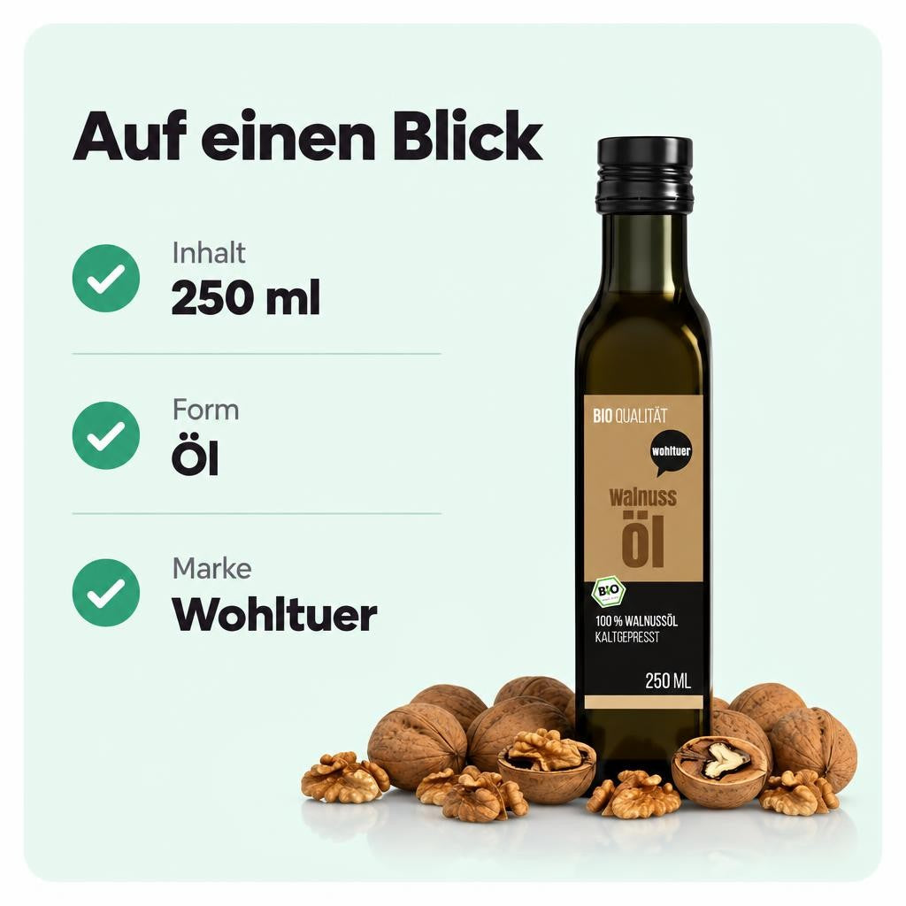 Wohltuer Bio Walnussöl kaltgepresst - 250ml – Bild 3