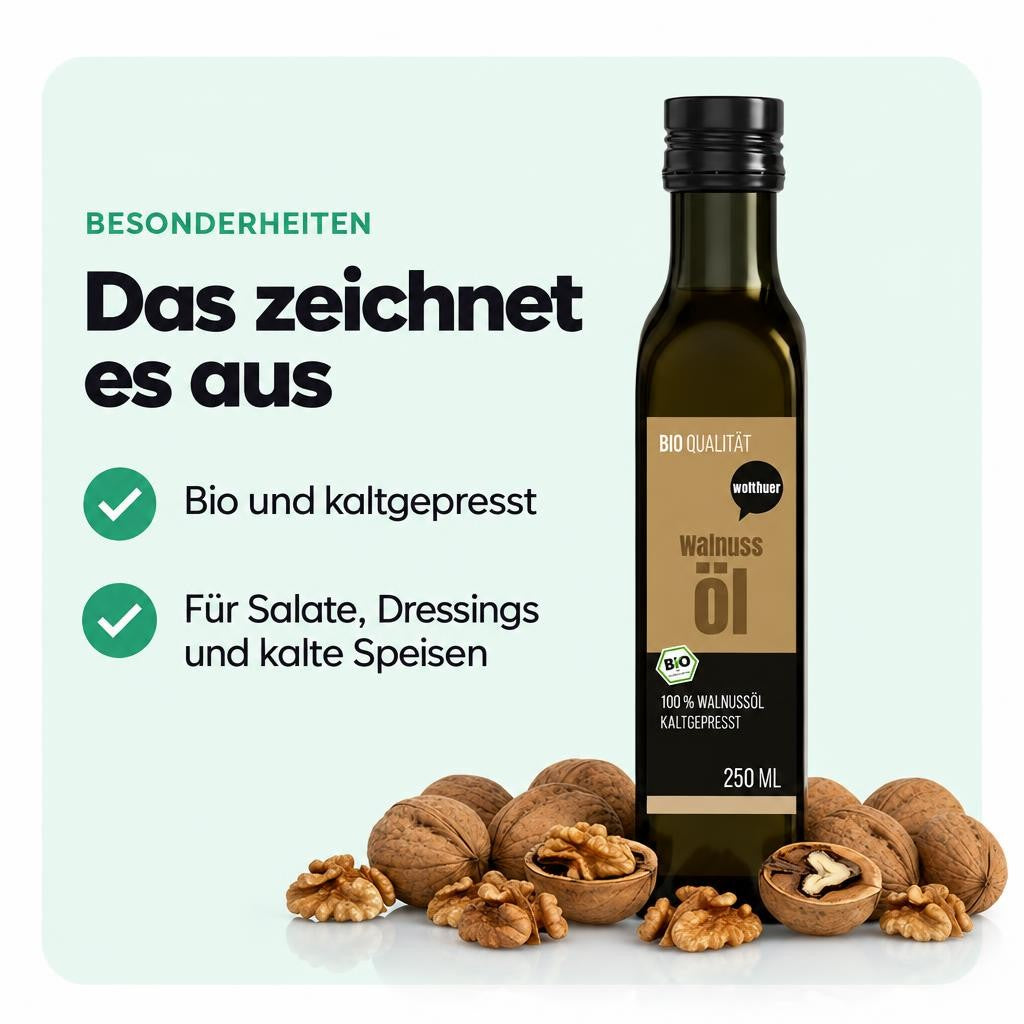 Wohltuer Bio Walnussöl kaltgepresst - 250ml – Bild 5