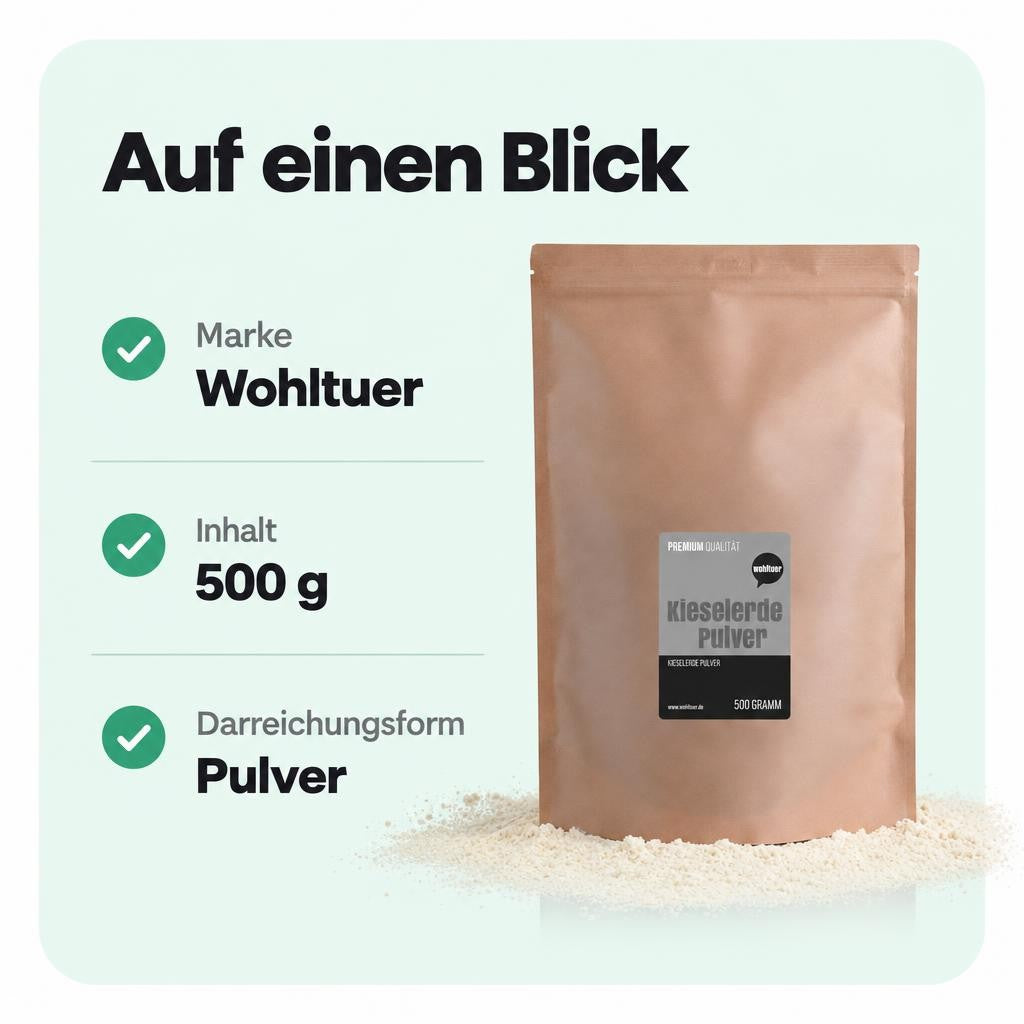 Wohltuer Kieselerde Pulver 500g – Bild 3