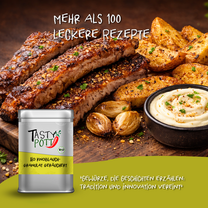Tasty Pott Bio geräuchertes Knoblauchgranulat - 100g