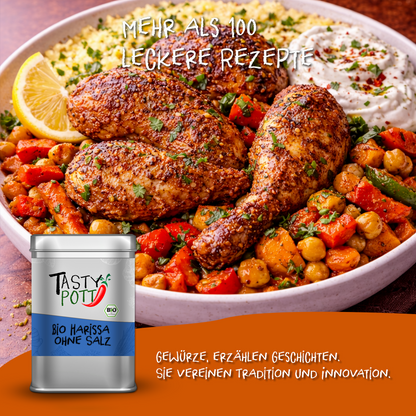Tasty Pott Bio Harissa Mix - ohne Salz - 100g Dose