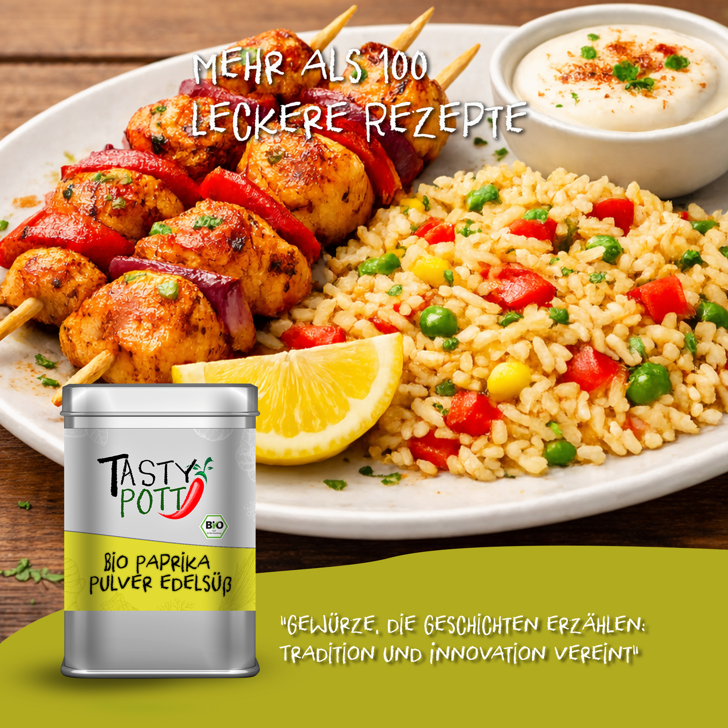 Tasty Pott Paprika Pulver geräuchert - 100g Dose