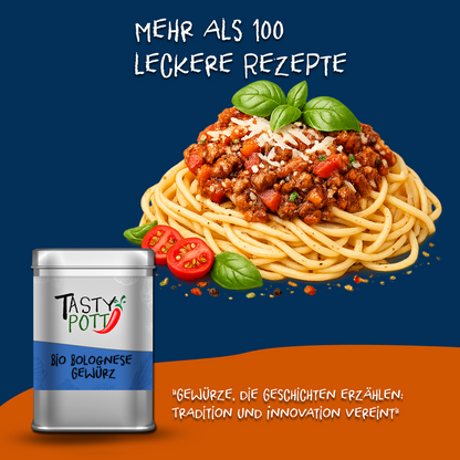 Tasty Pott Bio Bolognese Gewürz - 80g Dose
