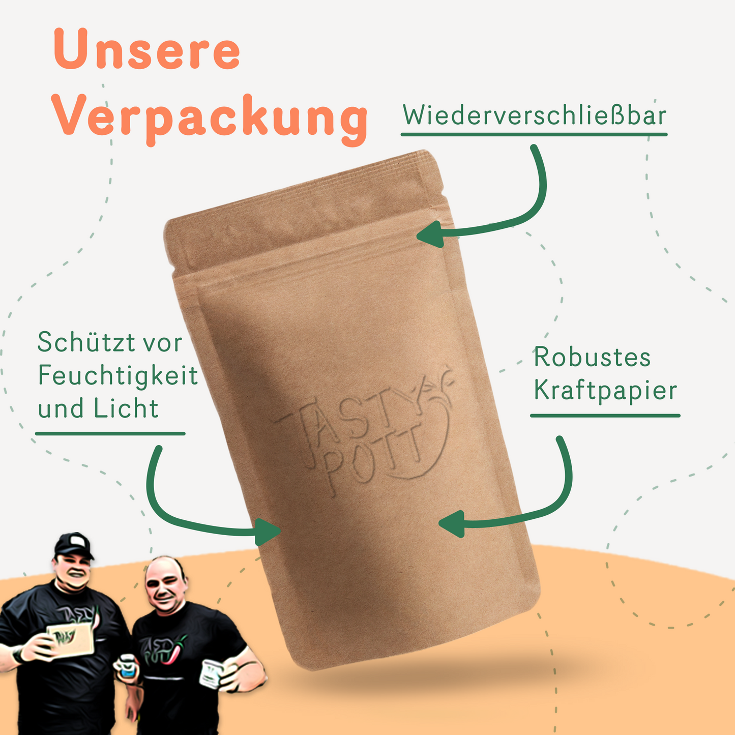 Tasty Pott Walnussmus - Nussmus Walnuss - 280g Glas
