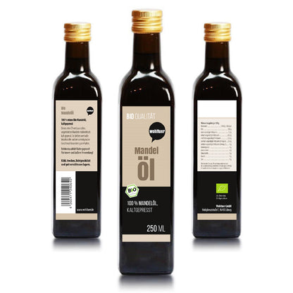 Wohltuer Bio Mandelöl - Nativ gepresst und 100% rein Natur (ab 250 ml) - fit and life shop
